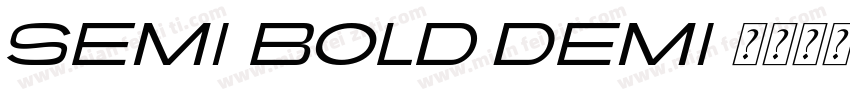 Semi-bold Demi字体转换